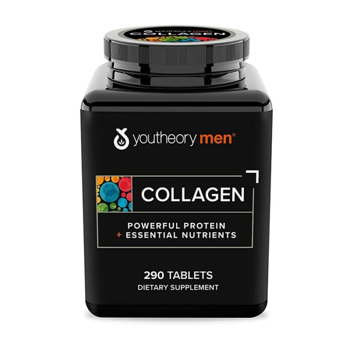 Youtheory Men's Collagene avec  Biotin, 390 comprimes