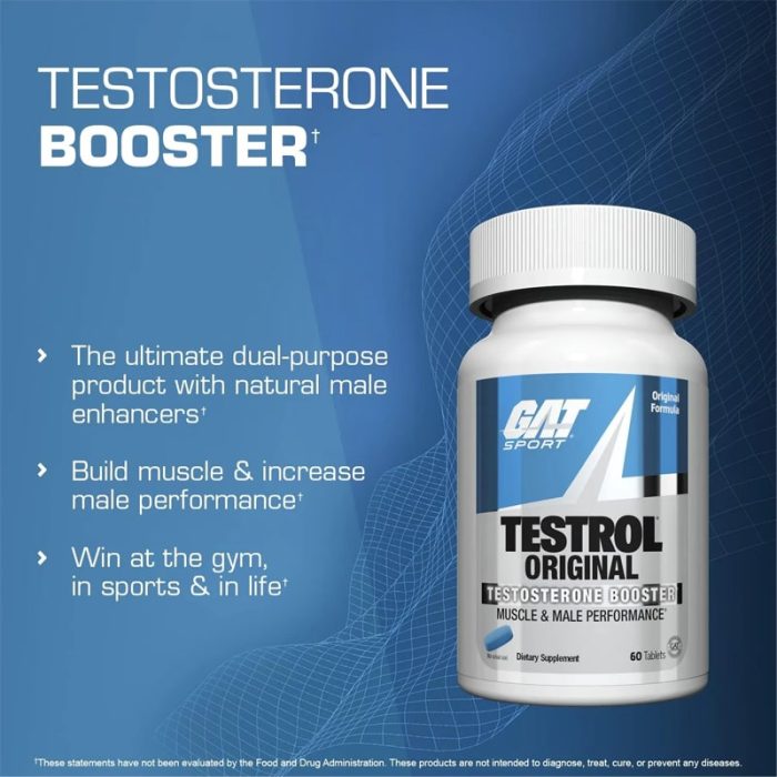 GAT, Testrol , booster testostérone  60 caps – Image 2