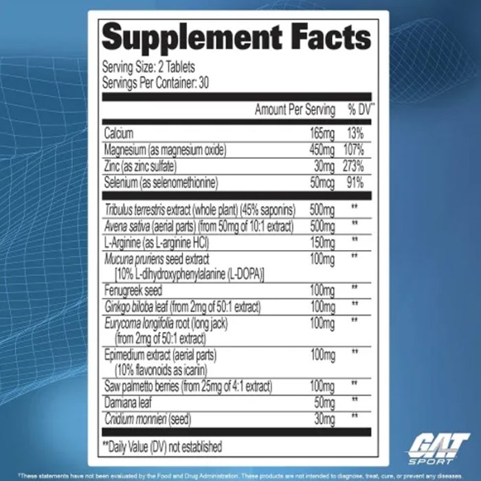 GAT, Testrol , booster testostérone  60 caps – Image 3