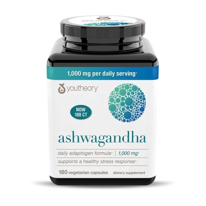 youtheory Ashwagandha 1,000 mg 180 Capsules