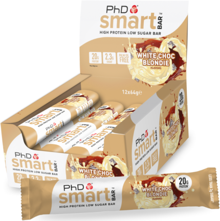 PhD Smart Bar Protein Bar (1 x 64g) White Choc Blondie