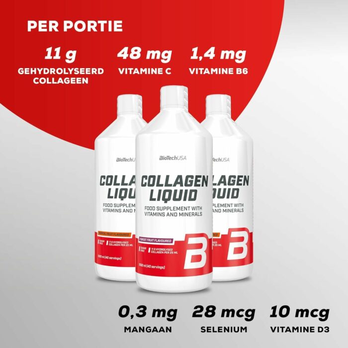 Collagène Liquide, 1000 ml BioTech USA