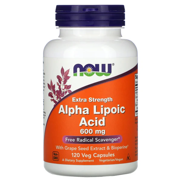 Now Foods, Alpha Lipoic Acid 600 mg, 120 Veg Capsules