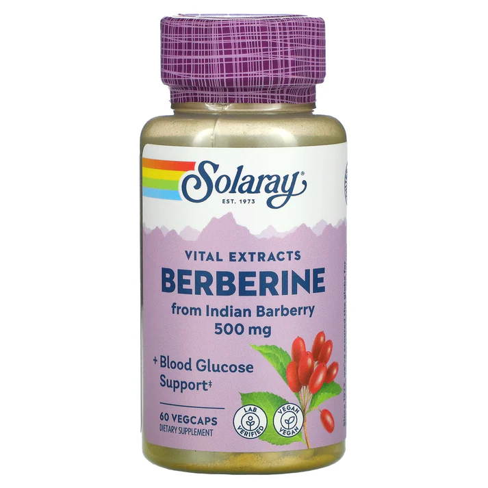 Solaray, Berberine 500, 60 VegCaps