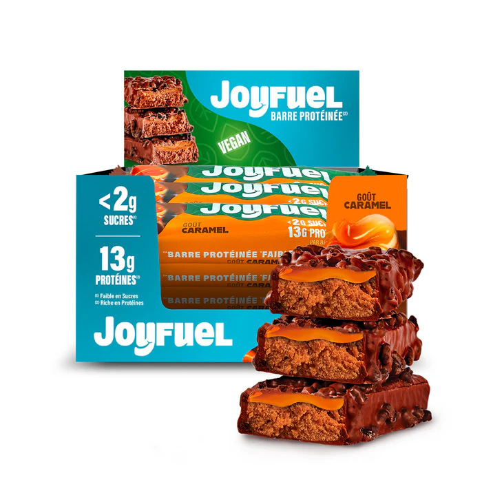 JOYFUEL Barre Protéinée Chocolat au Lait & Caramel 15 barres X 55g