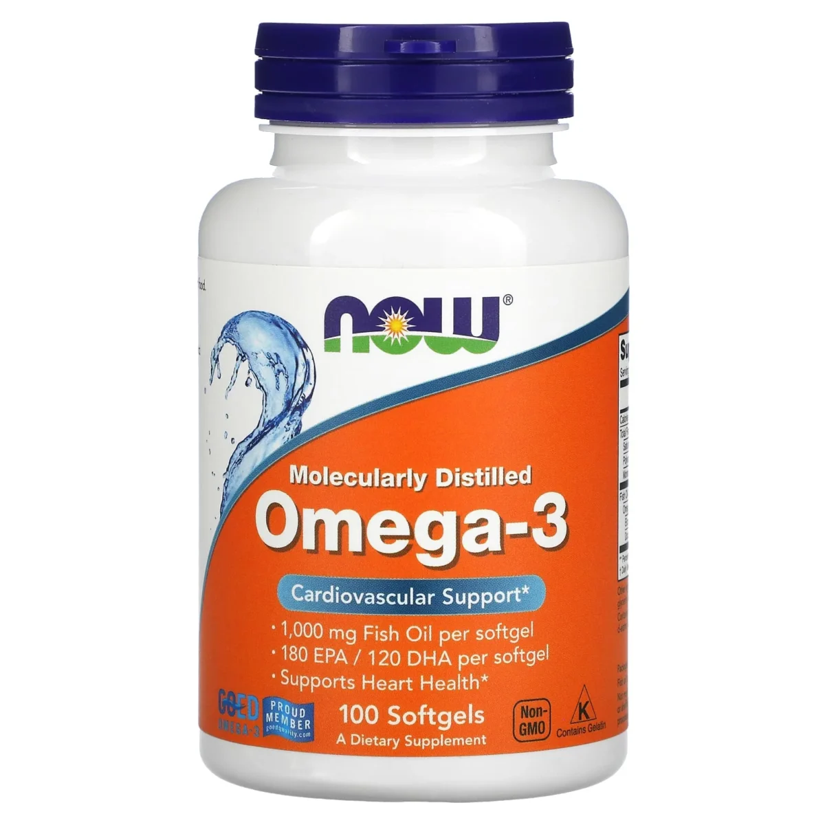 NOW Foods Omega-3 100 softgels