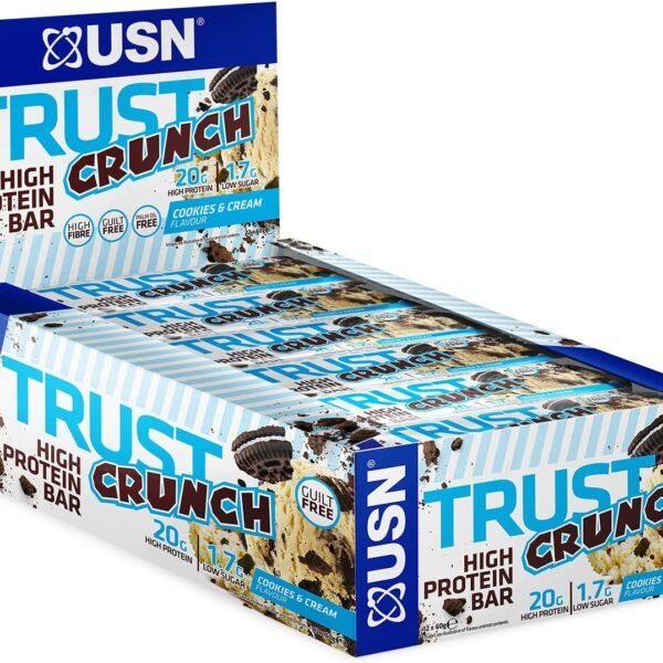 USN Trust Crunch Protein Bars (12x60 g) Cookies et crème