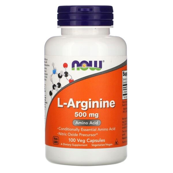 Now Foods, Arginine 500 mg, 100 Capsules