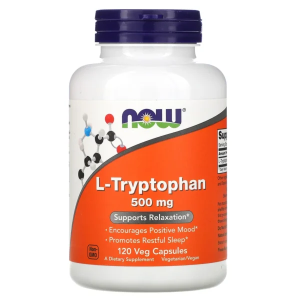 Now Foods, L-Tryptophan 500mg 120, 120 Vegetarian Capsules