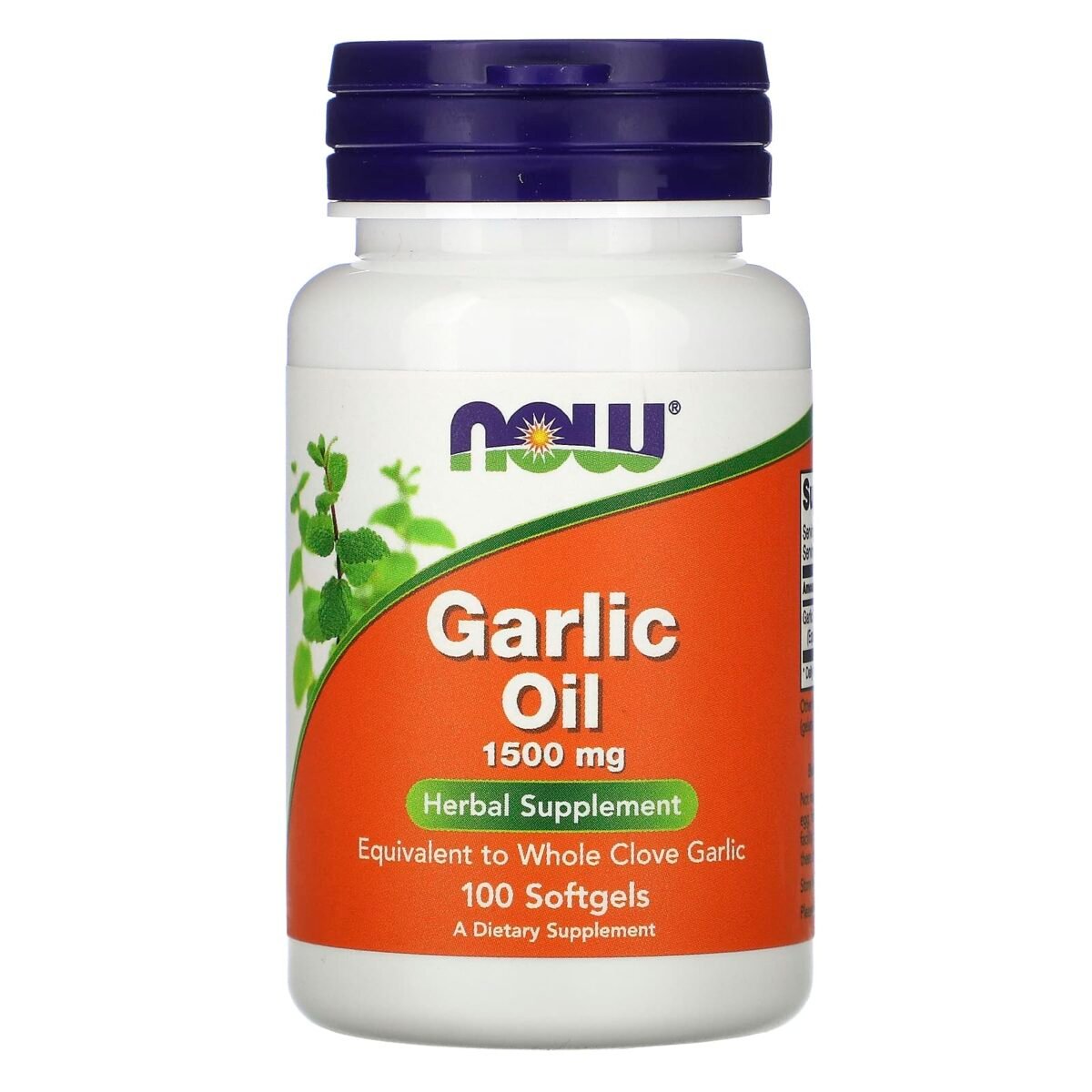 Now Foods, GARLIC OIL 1500mg, 100 Softgels