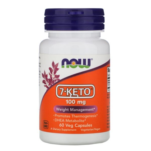 Now Foods, 7-Keto 100mg, 60 Vegetarian Capsules