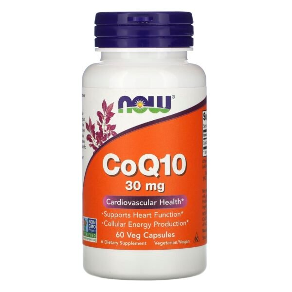 Now Foods, Coq10 30mg, 60 Vegetarian Capsules