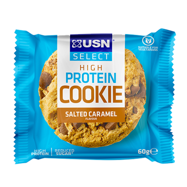 USN Select High Protein Cookie 60g | Salted Caramel