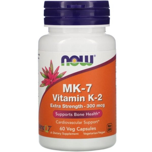 Now Foods, Vitamin K-2 Mk7 300 Mcg, 60 Veg Capsules