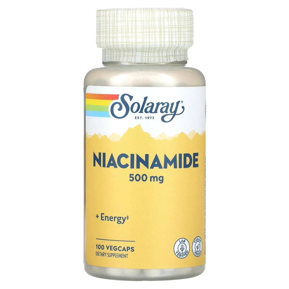 ✨ Solaray – Niacinamide 500 mg – 100 VegCaps