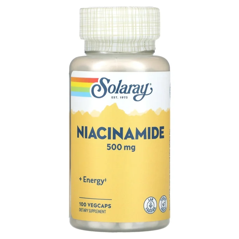 ✨ Solaray – Niacinamide 500 mg – 100 VegCaps