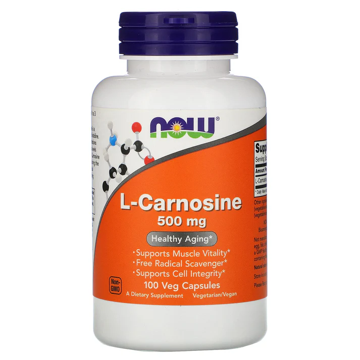 Now Foods, Carnosine 500 mg, 100 Veg Capsules
