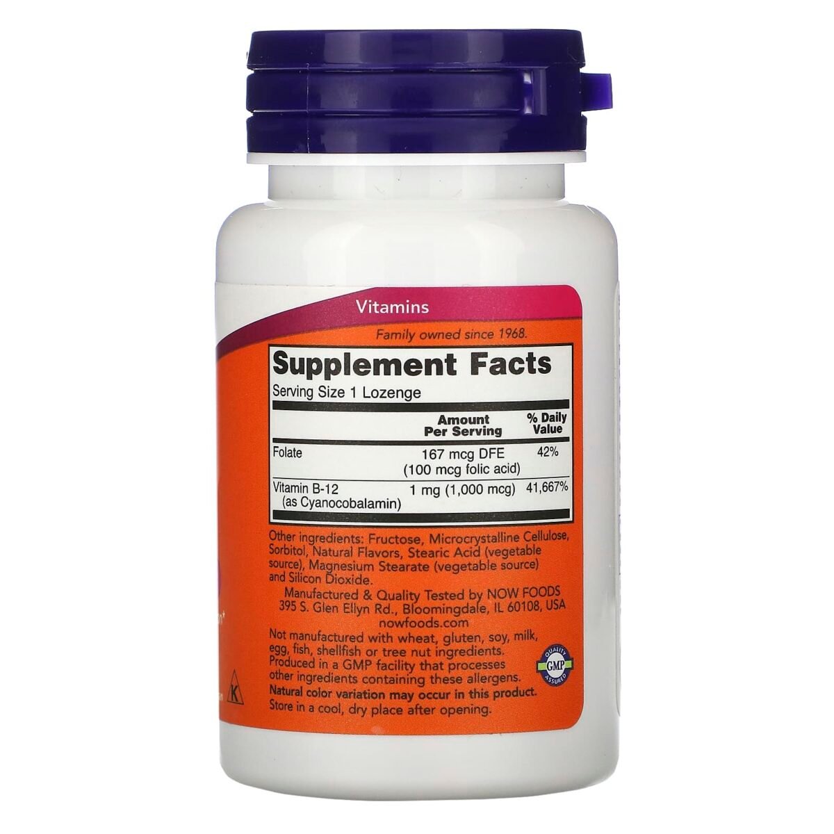 NOW FOODS B-12 1000mcg 100 LOZ