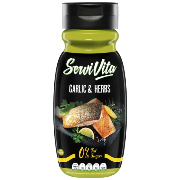 ServiVita Sauces 0% Calories Garlic Herbs – 320 g