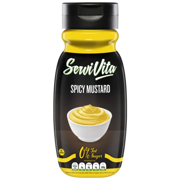 ServiVita Sauces 0% Calories Mustard Spicy – 320 g