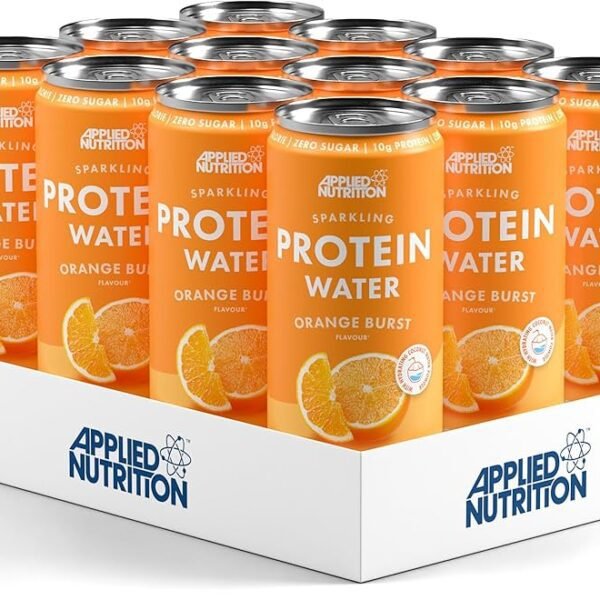 Applied Nutrition Sparkling Protein water 12 X 330ml ORANGE